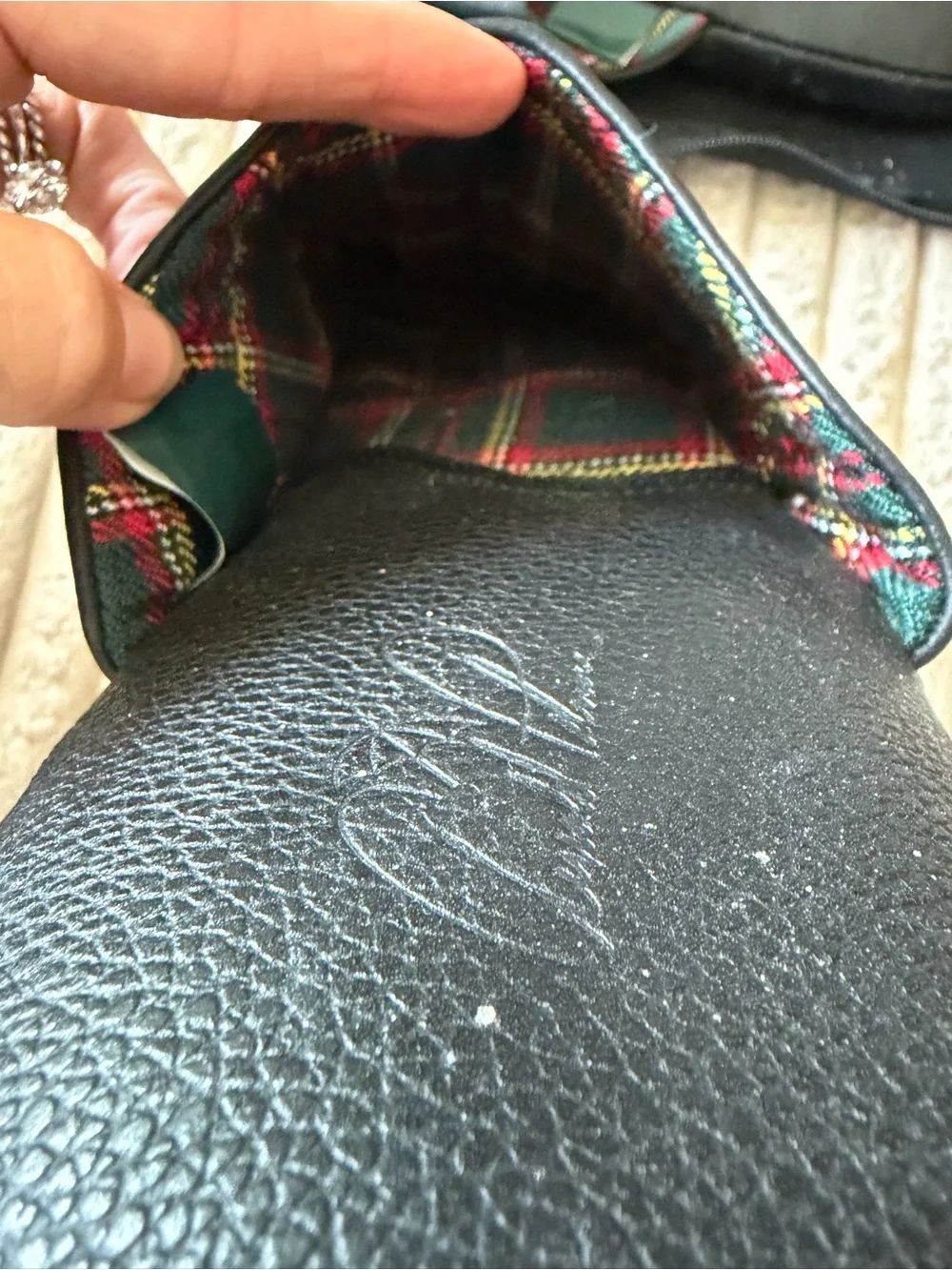 Arnold Palmer Black Leatherette Travel Pouch